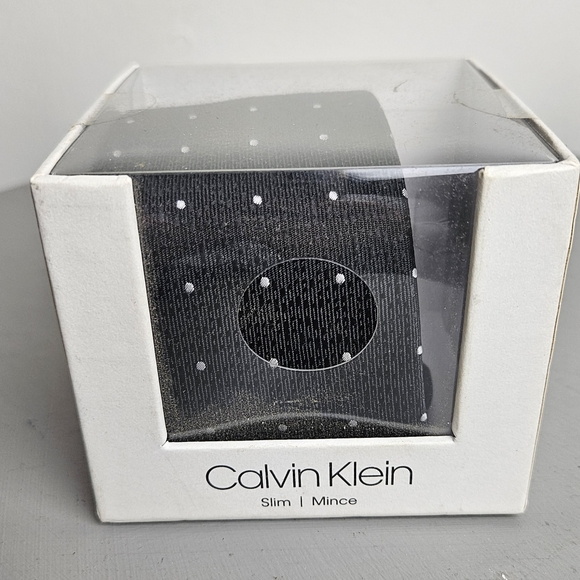 Calvin Klein, Black. Micro Dot Tie. Brand New, One Size - Picture 6 of 7
